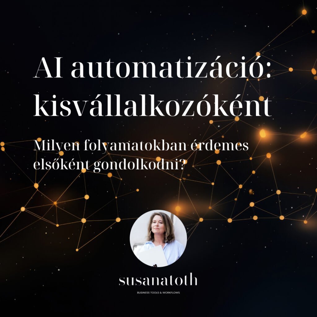 AI automatizáció: hatékony n8n workflow automatizálás kisvállalkozóként 3 Kisvállalkozóként nincs időd mindent kézzel csinálni – de nem is kell. Az AI automatizáció n8n workflowkkal átveszi az ismétlődő feladatokat: azonnali válasz érdeklődőknek, meeting összefoglalók, heti riportok. A versenytársad már alkalmazza. Te mire vársz?