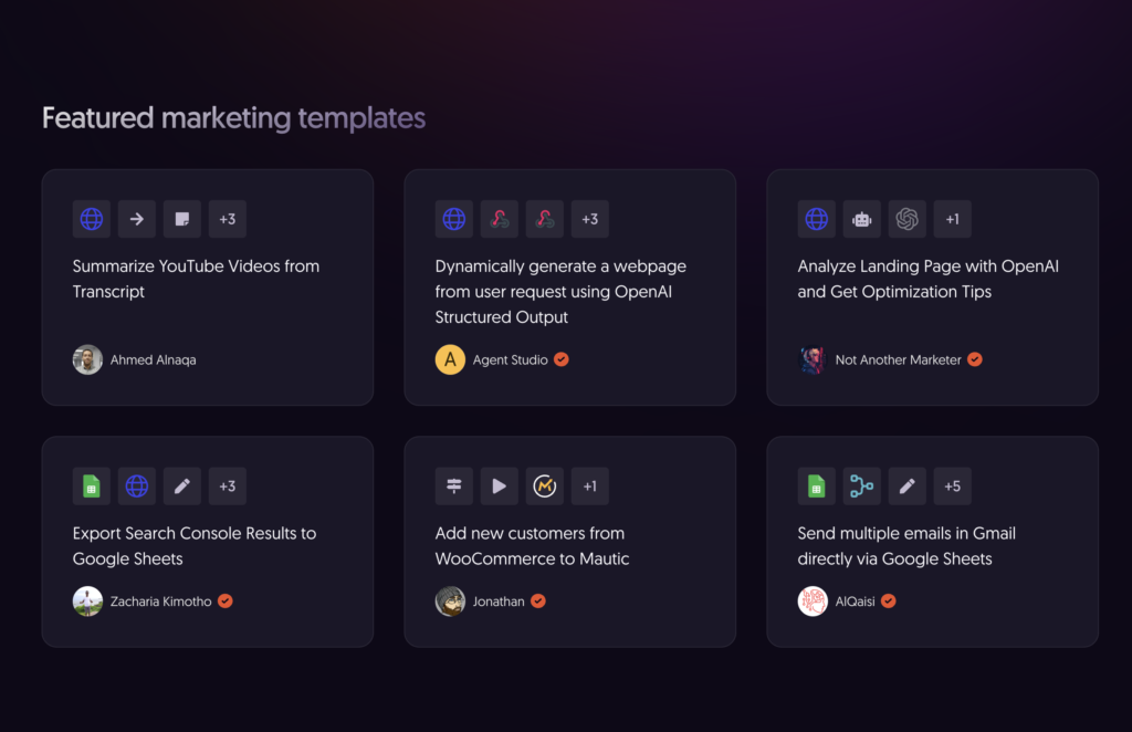 Az AI automatizáció nem a nagyvállalatoknak való. Egy kisvállalkozás is beállíthat n8n workflowkat pár óra alatt: automatikus válasz érdeklődőkre, weboldal figyelés, heti riport. Az első 5 percben válaszoló cég viszi az üzletet – miért ne te lennél az?