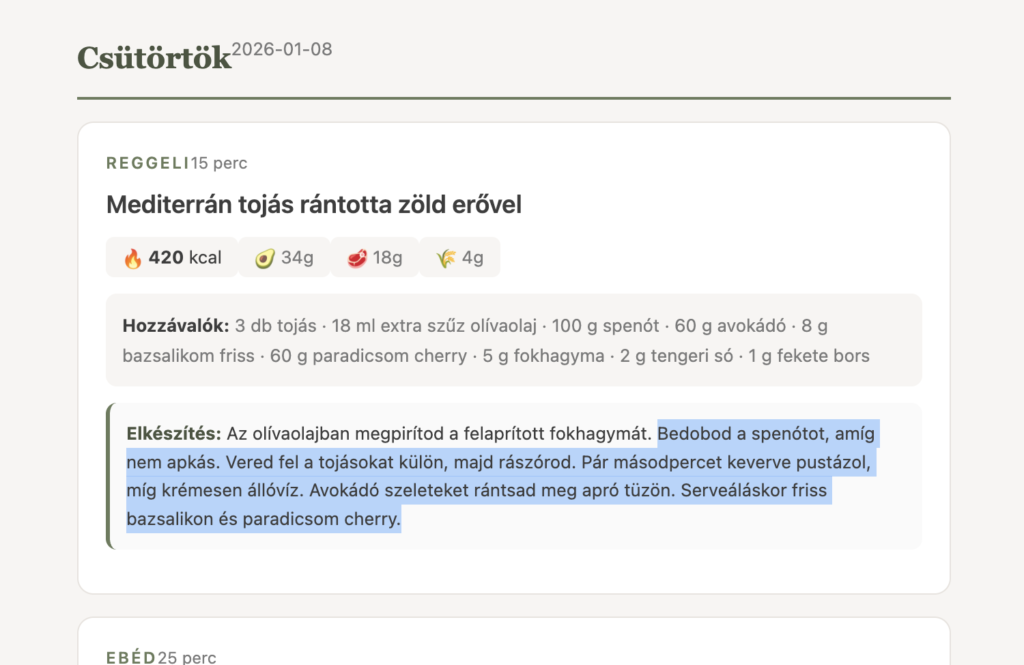 Újév kezdés: Ketogén étrend generátor Saas, n8n workflow alapon 1. rész 5 Hibás szöveg, rossz Claude modell választás. A Claude Haiku olcsó, de ilyen összetett feladatokra magyarul nem alkalmas.
