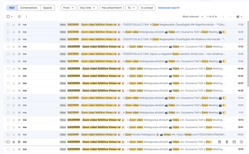 “egyszerű” n8n workflow: felvételek a Zoomból, Vimeo feltöltés + script és blogcikk 7 GPT vs Claude: melyik AI segít tényleg n8n workflow építésben? 18 órás küzdelem a Zoom-Vimeo integráció automatizálásával. Tanulságok, buktatók, megoldások